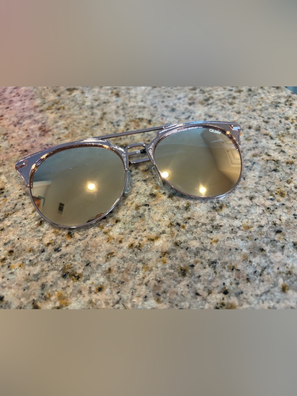 Quay Australia Metal Round Sunglasses